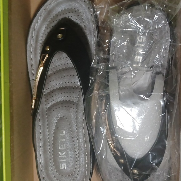 Women Wedges Slip On Flip Flops Shoes - Picture 9 of 12